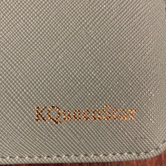 KQueenStar Mint Green/Blush Pink Large Long Wallet - Picture 2 of 16